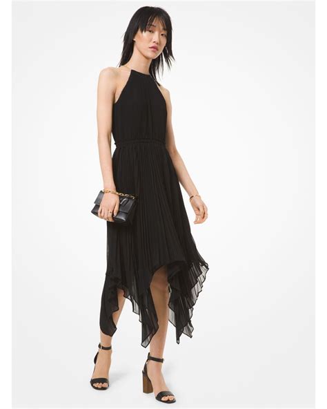 michael kors dress black friday 2018|Michael Kors black pleated dress.